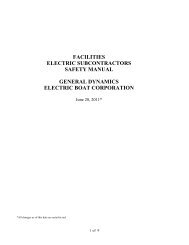 Facilities Electrical Subcontractors Safety Manual - Electric Boat ...