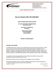 Service Bulletin SB-T-09-1600-0001 - Telephonics Corporation