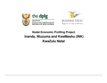 Inanda, Ntuzuma and KwaMashu (INK) KwaZulu ... - Business Trust