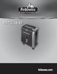 PS-73i/SB-83i Manual - Fellowes