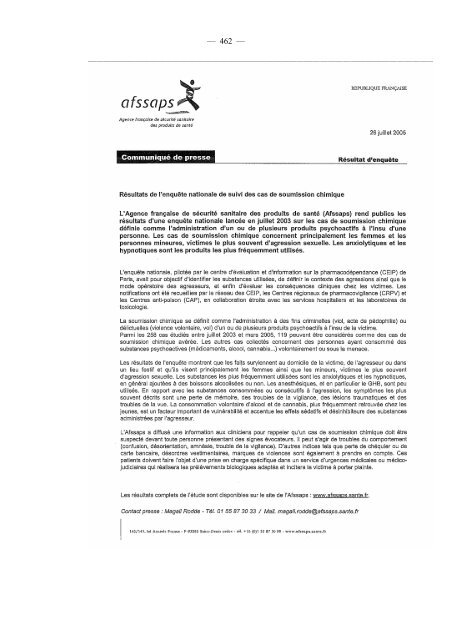 RAPPORT - SFRMS