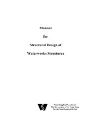 Manual for Structural Design of Waterworks Structures