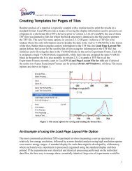 Creating Templates for Pages of Tiles - CasaXPS