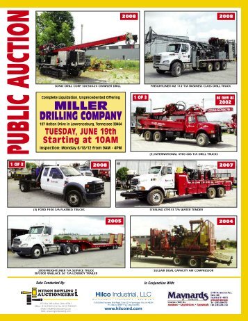 MILLER DRILLING COMPANY - Myron Bowling Auctioneers