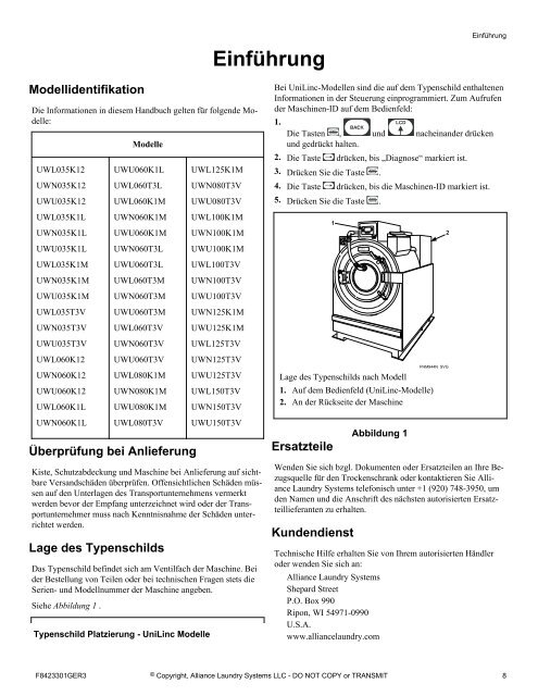 warnung - UniMac