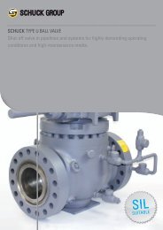 SCHUCK TYPE U BALL VALVE - Franz Schuck GmbH