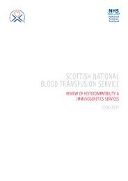 SCOTTISH NATIONAL BLOOD TRANSFUSION SERVICE