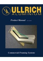 Commercial Framing Systems - Ullrich Aluminium