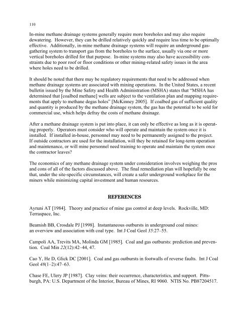 Handbook for Methane Control in Mining - AMMSA