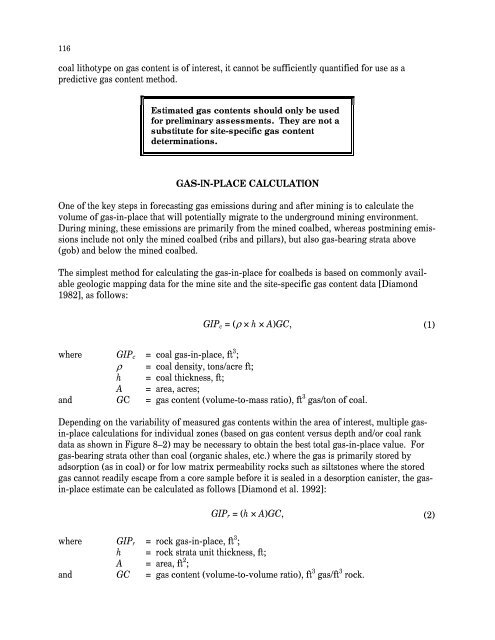 Handbook for Methane Control in Mining - AMMSA