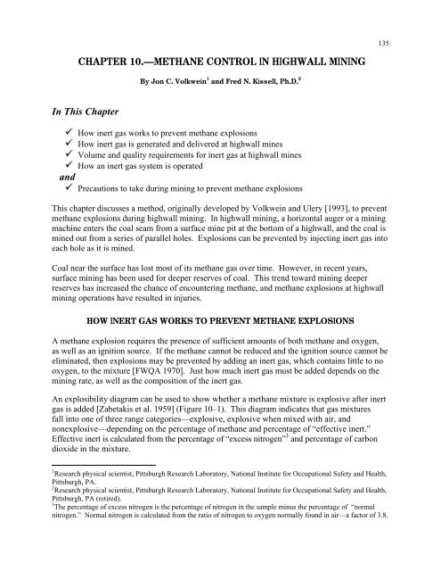 Handbook for Methane Control in Mining - AMMSA