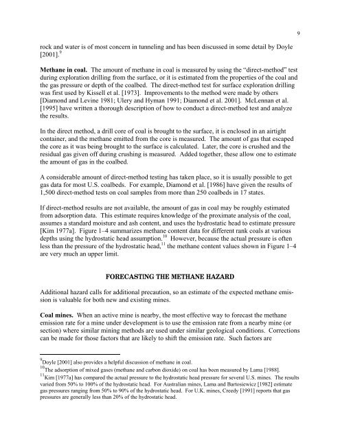 Handbook for Methane Control in Mining - AMMSA