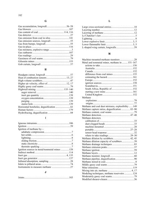 Handbook for Methane Control in Mining - AMMSA