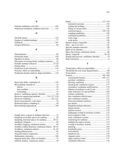 Handbook for Methane Control in Mining - AMMSA