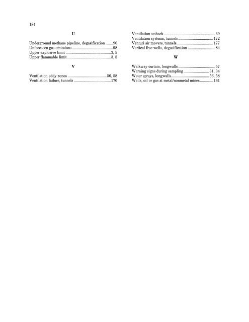 Handbook for Methane Control in Mining - AMMSA