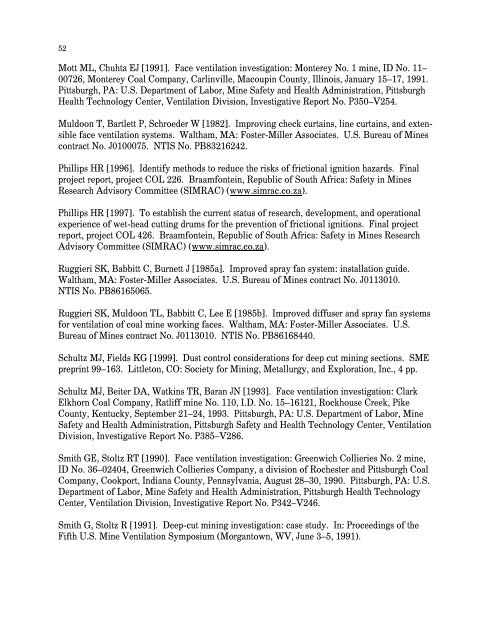 Handbook for Methane Control in Mining - AMMSA