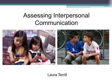 Assessing Interpersonal Communication - StarTalk