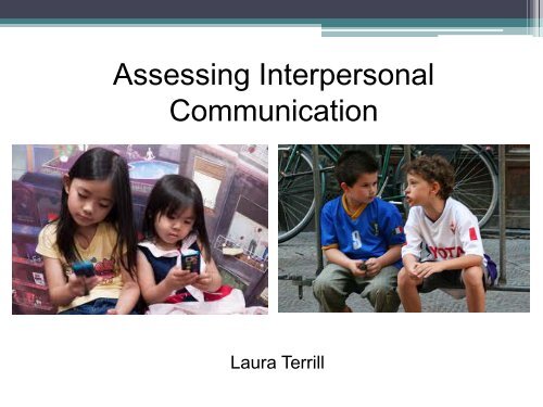 Assessing Interpersonal Communication - StarTalk