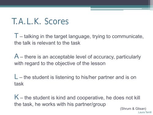 Assessing Interpersonal Communication - StarTalk