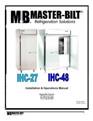 Installation & Operations Manual - Master-Bilt