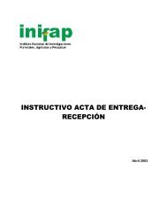 INSTRUCTIVO ACTA DE ENTREGA- RECEPCIÃN