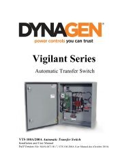 MAN-0071 R1.7, VTS 100-200A User Manual - DynaGen