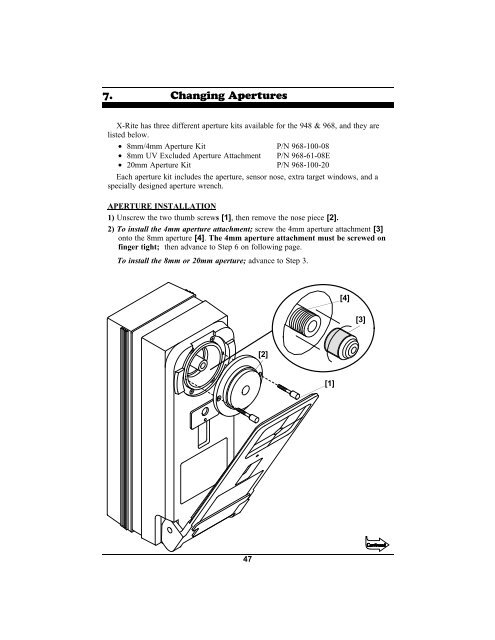 968 Spectrophotometer Operation Manual ***discontinued ... - X-Rite