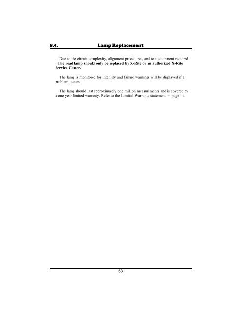 968 Spectrophotometer Operation Manual ***discontinued ... - X-Rite