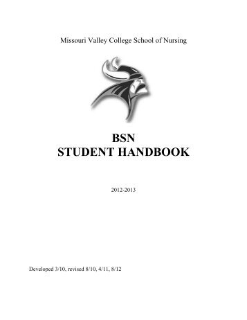 BSN STUDENT HANDBOOK - Missouri Valley College
