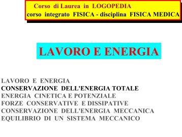 LAVORO E ENERGIA - INFN