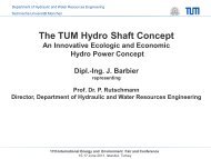 The TUM Hydro Shaft Concept - ICCI