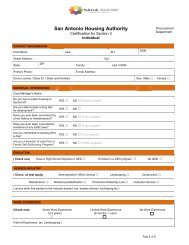 Section 3 Individual Certification Form - San Antonio Housing Authority