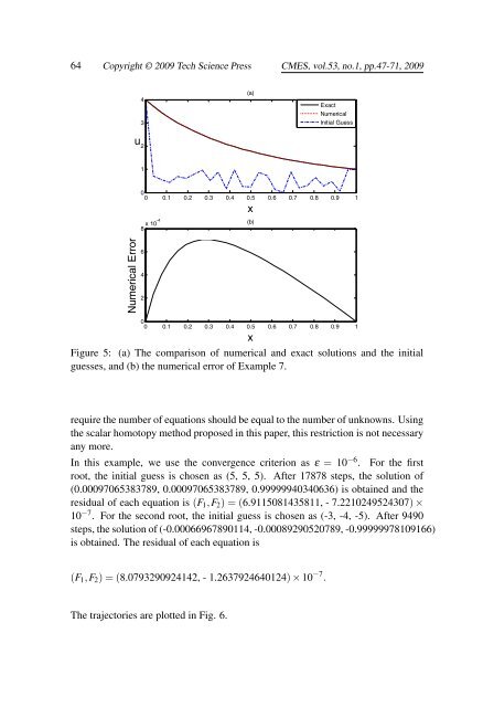 A Scalar Homotopy Method for Solving an Over ... - TechScience