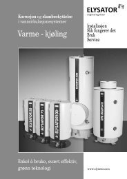 Elysator 50-1000 montasjevejledning - Vaillant