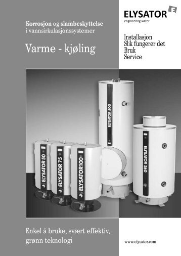 Elysator 50-1000 montasjevejledning - Vaillant