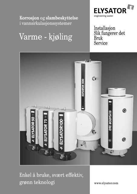Elysator 50-1000 montasjevejledning - Vaillant