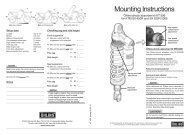 Mounting Instructions - Ãhlins