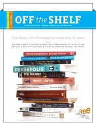 One Book, One Philadelphia celebrates 10 years - Free Library of ...