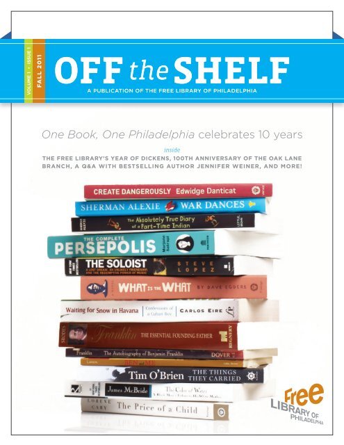 One Book, One Philadelphia celebrates 10 years - Free Library of ...