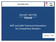 Overview of the Smart Meter Texas - Public Utility Commission of ...