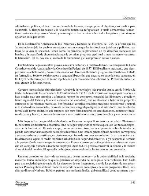 Gaceta NÂ° 162 - ComisiÃ³n Nacional de los Derechos Humanos