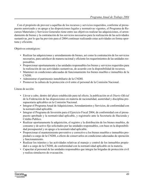 Gaceta NÂ° 162 - ComisiÃ³n Nacional de los Derechos Humanos