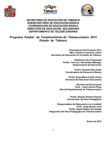 Tabasco - Telesecundaria