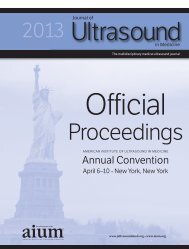 Official Proceedings - AIUM