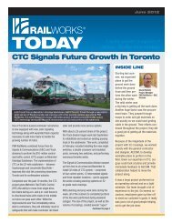 CTC Signals Future Growth in Toronto - Railworks Corporation