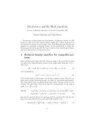 Decoherence and the Bloch equations