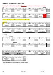 see academic calendar - Maastricht University