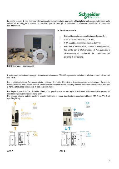 CEI-016 - Kit Universale per Impianti esistenti - Schneider Electric