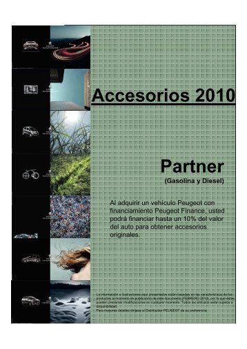 Catalogo Accesorios 2010 Partner Web - Peugeot MÃ©xico