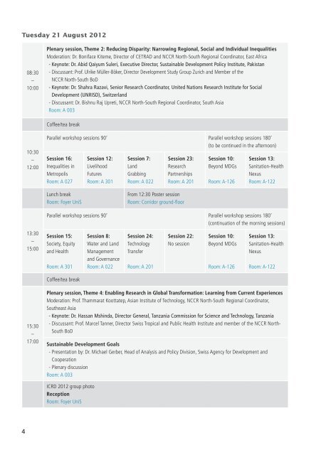 Detailed Programme - ICRD 2012 - International Conference on ...